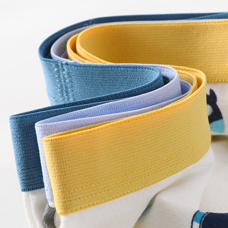 Boys’ Cartoon and Striped Printed Boxer Shorts Breathable 0.02cm Thin Underwear Set-2