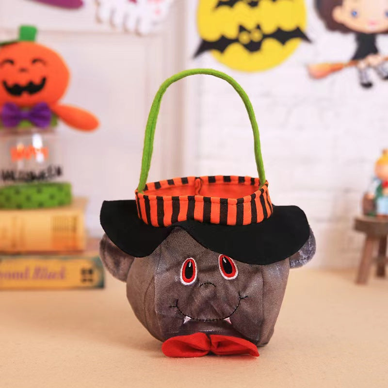 Halloween Witch Pumpkin Tote Bag Children’s Festival Candy Bag Decorative Props-6