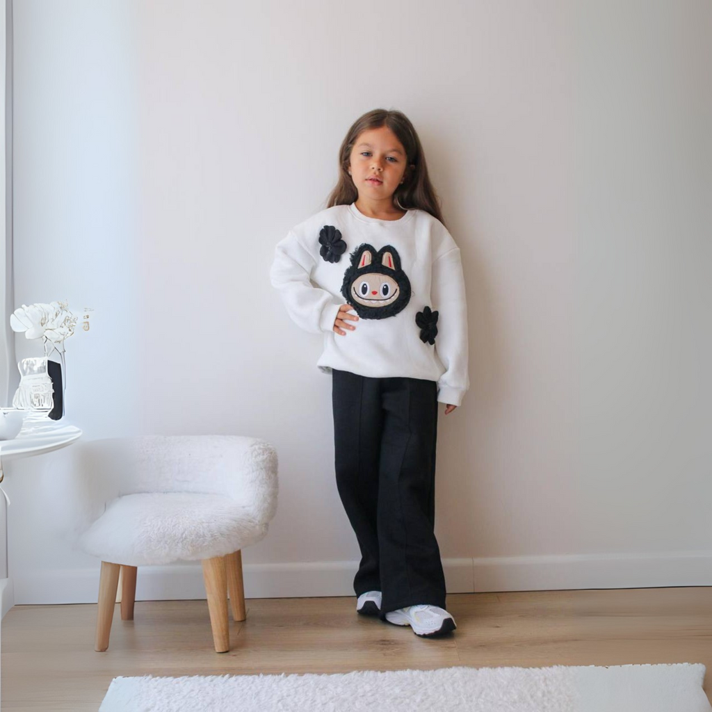 La-Bu-Bu Flower Girls Casual Set-1